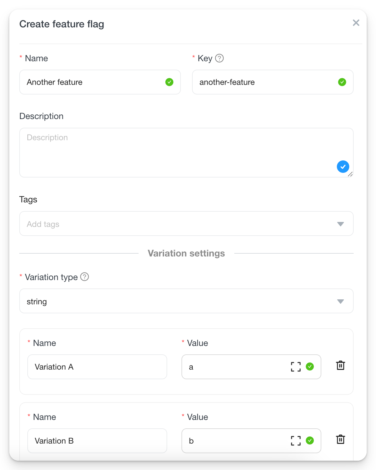 Create Feature Flag in FeatBit