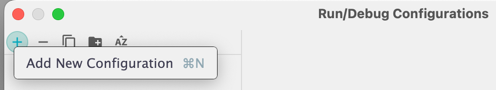 add new config button